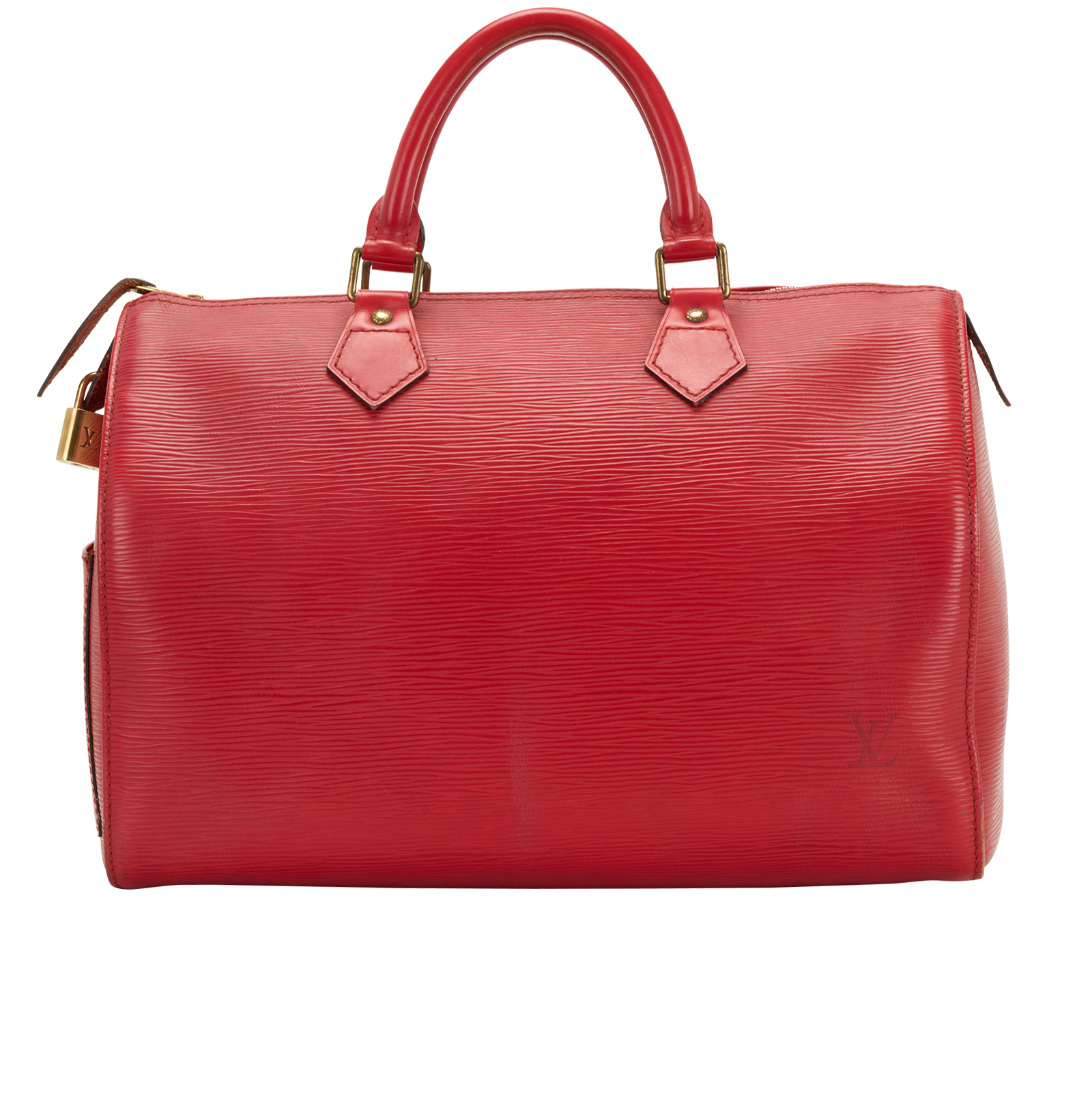 Speedy 30, &pound;475, Handbags, Red, Leather, Back view